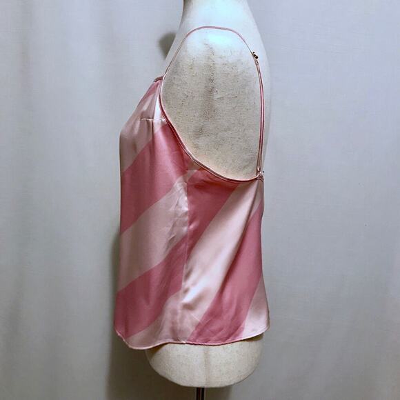 Victoria's Secret NWT Striped Pink Satin Cami Top Women Various - Picture 4 of 9